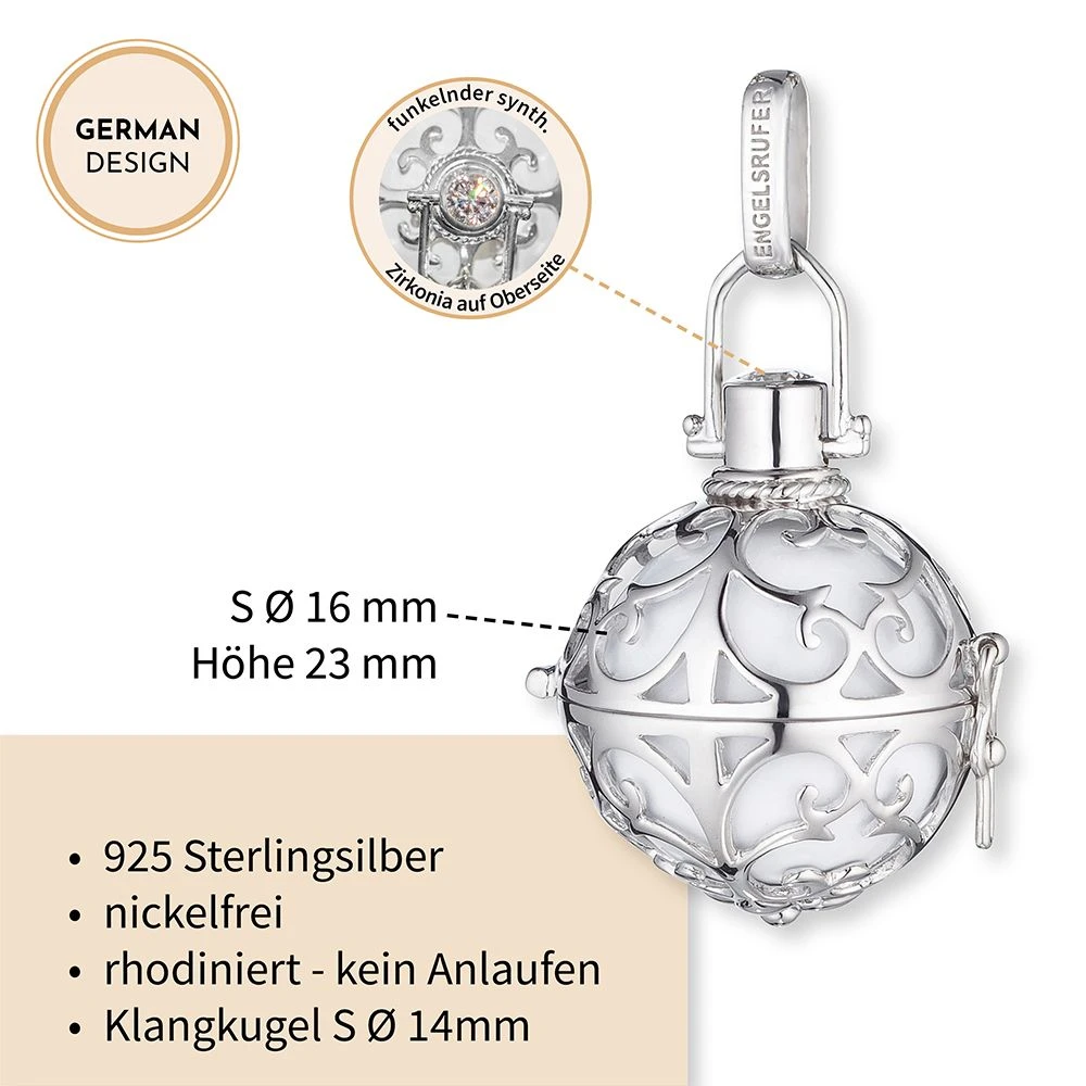 Engelsrufer Damen-Anhänger Klangkugel silber blau in verschiedenen Größen Engelsrufer Damen-Anhänger Klangkugel Silber Blau In Verschiedenen Größen -Engelsrufer Kette Verkäufe engelsrufer s 1 1