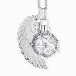 Engelsrufer Klangkugel Anhänger Silber Mit Weißer Kugel In Verschiedenen Größen -Engelsrufer Kette Verkäufe er 01 l 3 1 6