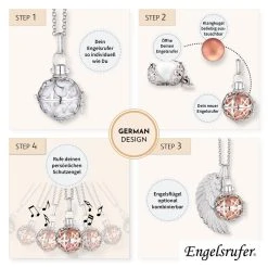 Engelsrufer Damen-Kette Mit Klangkugel Anhänger Roségold Und Weiss Kugel 6 Engelsrufer Damen-Kette Mit Klangkugel Anhänger Roségold Und Weiss Kugel -Engelsrufer Kette Verkäufe er 01 m4