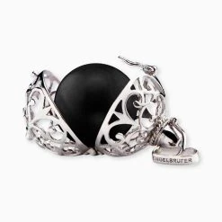 Engelsrufer Anhänger Klangkugel Silber Mit Schwarzer Kugel In Verschiedenen Größen -Engelsrufer Kette Verkäufe er 02 s 2 4