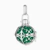 Engelsrufer Damen-Anhänger Silber Mit Kugel Grün In Verschiedenen Größen