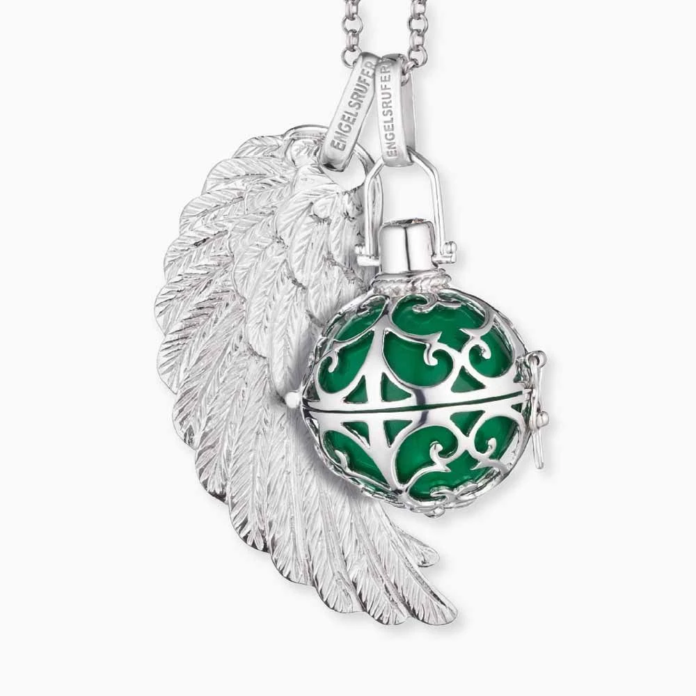 Engelsrufer Damen-Anhänger silber mit Kugel grün in verschiedenen Größen Engelsrufer Damen-Anhänger Silber Mit Kugel Grün In Verschiedenen Größen -Engelsrufer Kette Verkäufe er 04 s 3 4