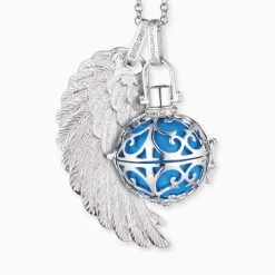 Engelsrufer Anhänger Klangkugel Silber Mit Türkiser Kugel In Verschiedenen Größen -Engelsrufer Kette Verkäufe er 06 s 3 2