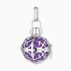 Engelsrufer Anhänger Silber Kugel Lila In Verschiedenen Größen