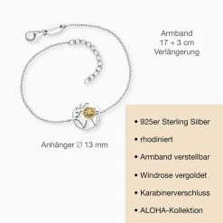 Engelsrufer Armband Damen Sterlingsilber Bicolor Aloha 5 Engelsrufer Armband Damen Sterlingsilber Bicolor Aloha -Engelsrufer Kette Verkäufe erb alohaworld big 03
