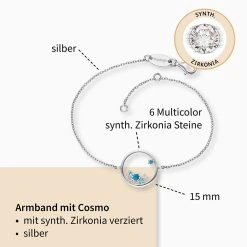 Engelsrufer Armband Silber Mit Anhänger Multicolor Cosmo -Engelsrufer Kette Verkäufe erb cosmo zim2