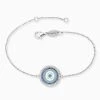 Engelsrufer Damen-Armband Silber Nazar Auge Mit Emaille Und Zirkoniasteinen Lucky Eye