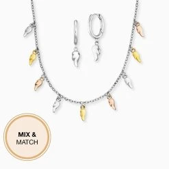 Engelsrufer Silberarmband Mit Flying Wings In Tricolor -Engelsrufer Kette Verkäufe erb flywing9 trico 04