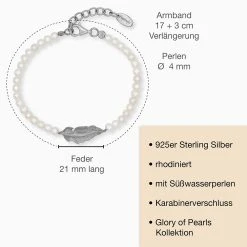 Engelsrufer Silber Armband Damen Mit Federsymbol -Engelsrufer Kette Verkäufe erb glory feder 7 de 1 1