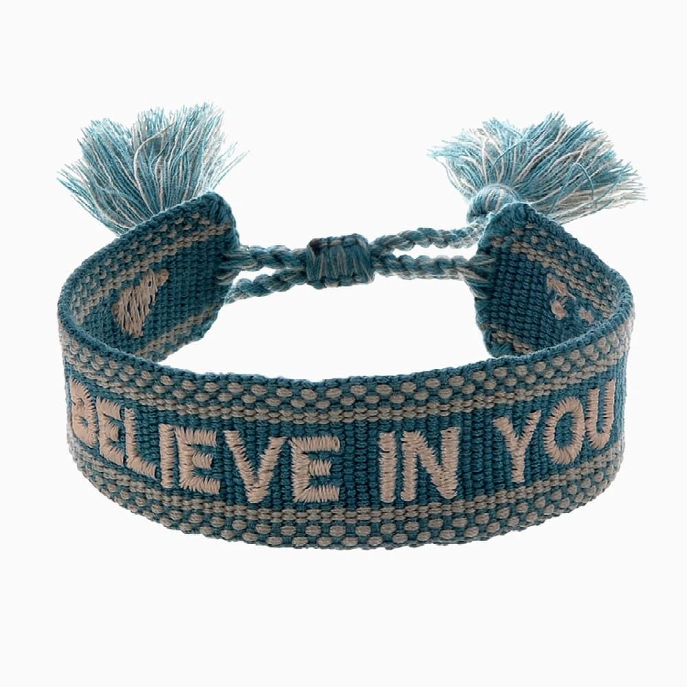 Engelsrufer Damen Stoffarmband mit Stickerei BELIEVE IN YOU Engelsrufer Damen Stoffarmband Mit Stickerei BELIEVE IN YOU -Engelsrufer Kette Verkäufe erb goodvibes biy 1