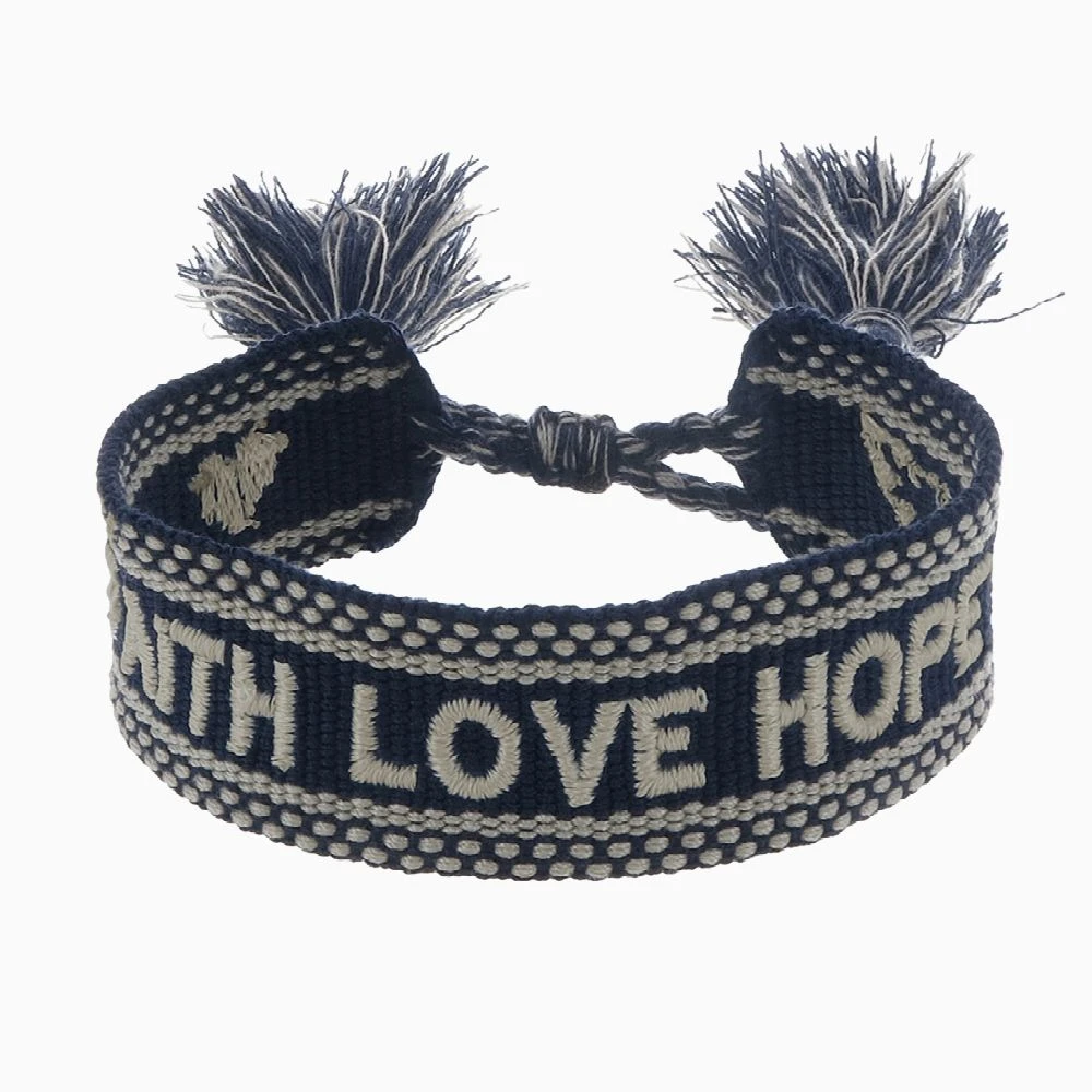 Engelsrufer Damen Stoffarmband mit Stickerei FAITH LOVE HOPE Engelsrufer Damen Stoffarmband Mit Stickerei FAITH LOVE HOPE -Engelsrufer Kette Verkäufe erb goodvibes flh