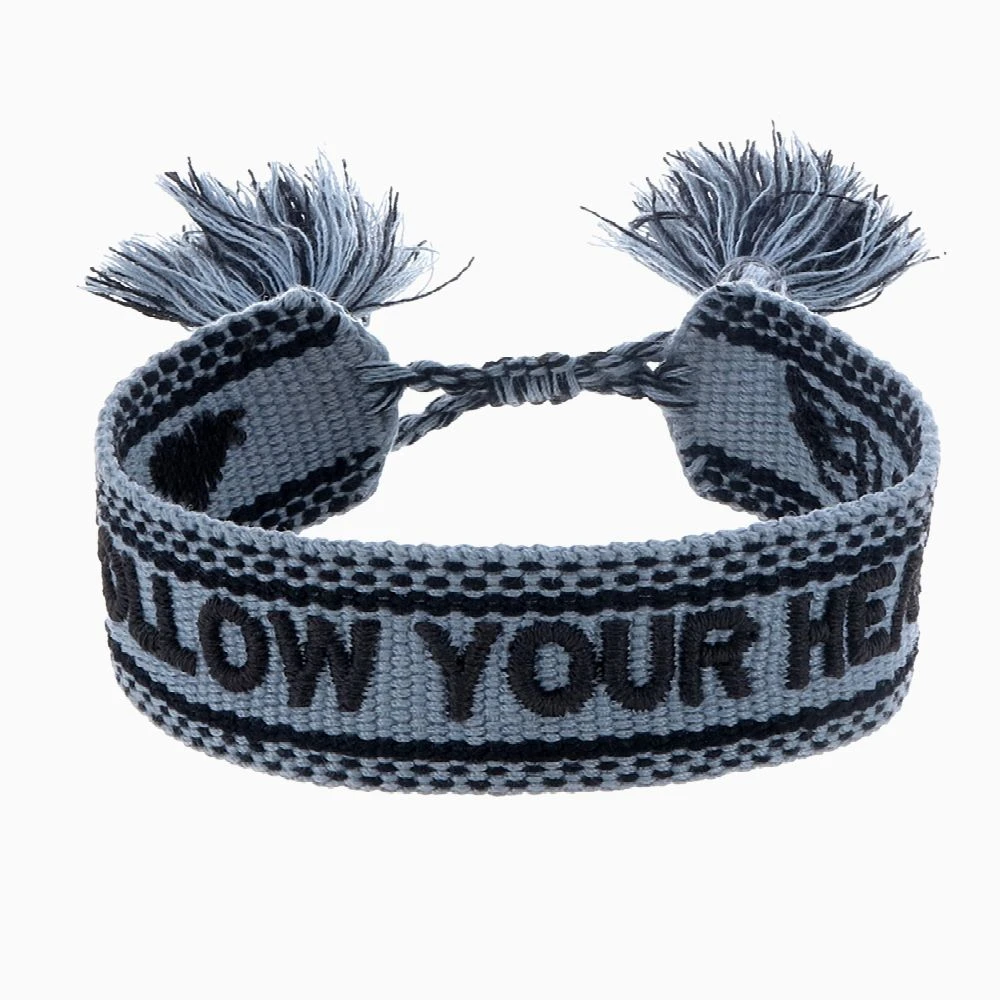 Engelsrufer Damen Stoffarmband mit Stickerei FOLLOW YOUR HEART Engelsrufer Damen Stoffarmband Mit Stickerei FOLLOW YOUR HEART -Engelsrufer Kette Verkäufe erb goodvibes fyh