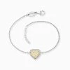Engelsrufer Armband Herz Lebensblume Anhänger Silber Und Goldfarben -Engelsrufer Kette Verkäufe erb heartlifl zi big