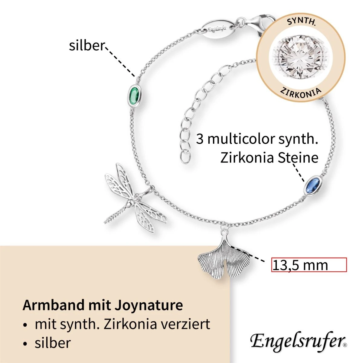Engelsrufer Damen-Armband Joynature mit Libellen und Ginkgo Anhänger Engelsrufer Damen-Armband Joynature Mit Libellen Und Ginkgo Anhänger -Engelsrufer Kette Verkäufe erb joynature zim4