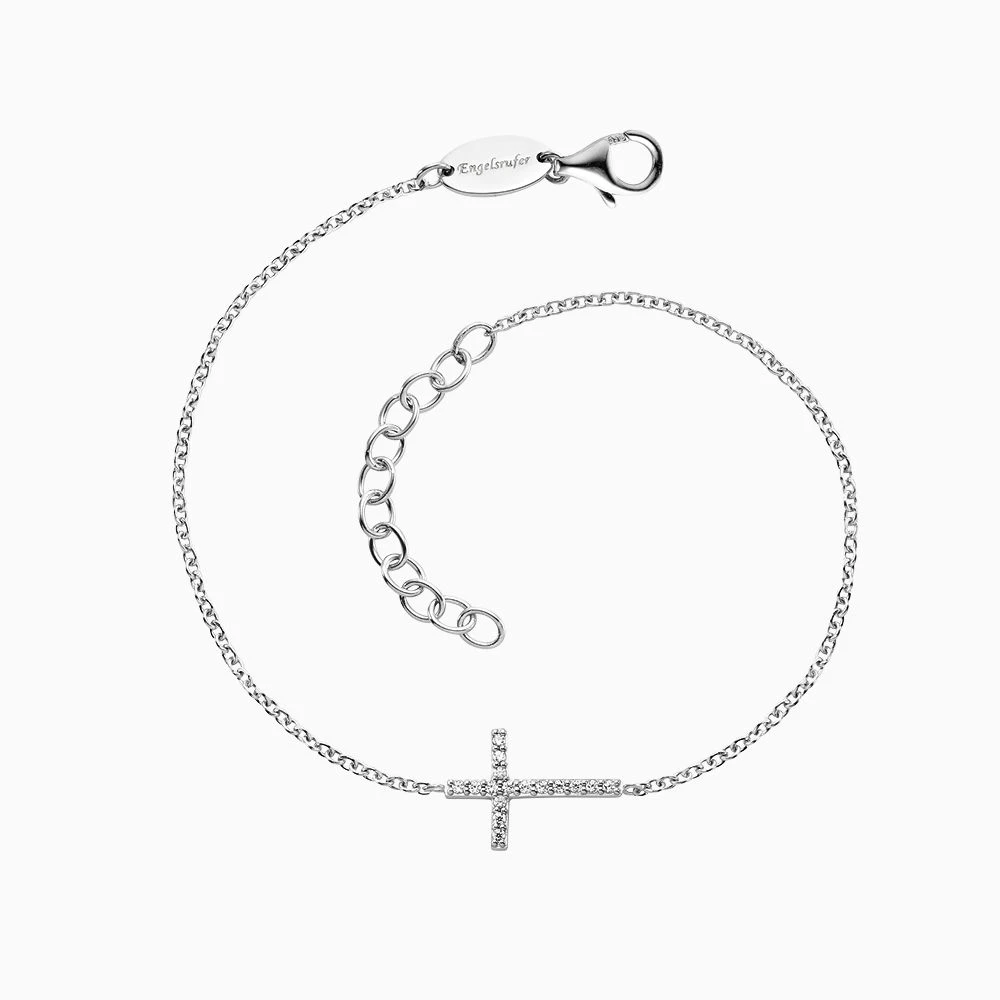 Engelsrufer Damen Armband Kreuz Silber mit Zirkonia Engelsrufer Damen Armband Kreuz Silber Mit Zirkonia -Engelsrufer Kette Verkäufe erb lilcross zi