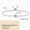 Engelsrufer Damen-Armband Silber Mit Blauer Achat Stein Powerful Stone
