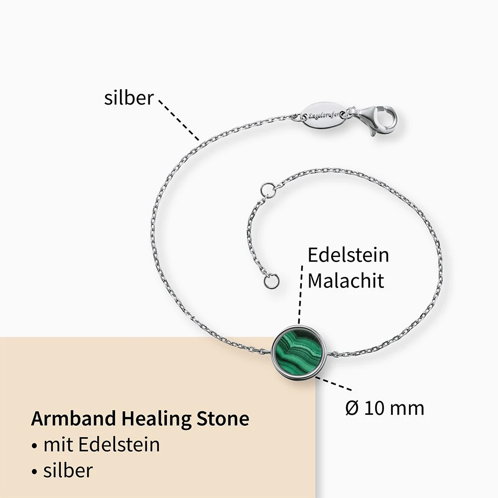 Engelsrufer Damen-Armband silber mit Stein Malachit Powerful Stone Engelsrufer Damen-Armband Silber Mit Stein Malachit Powerful Stone -Engelsrufer Kette Verkäufe erb lilgem ml2
