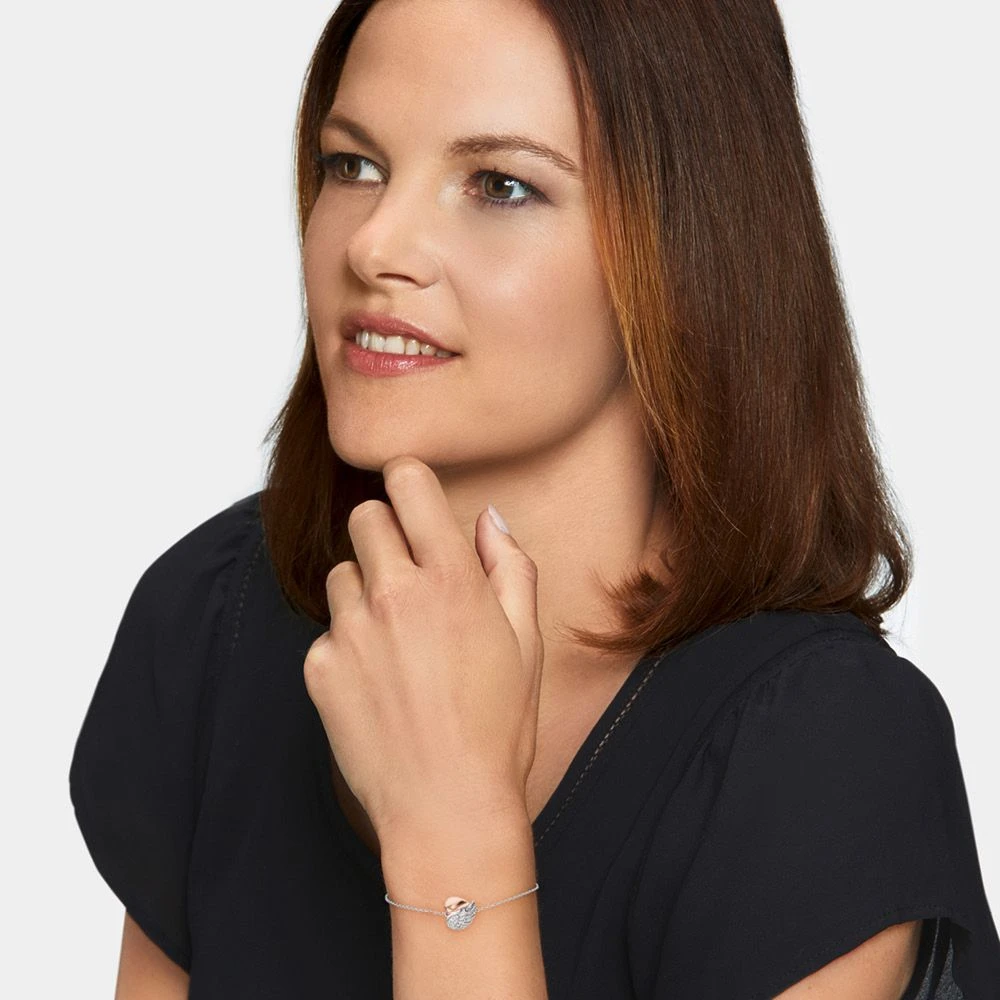 Engelsrufer Armband silber Symbol Herz Flügel bicolor mit Zirkonia Engelsrufer Armband Silber Symbol Herz Flügel Bicolor Mit Zirkonia -Engelsrufer Kette Verkäufe erb lilheartwing bir 3