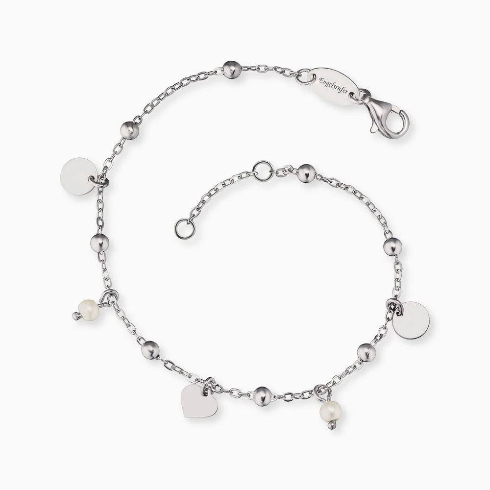 Engelsrufer Armband silber mit kleinen Muschelkern Perlen Anhängern Engelsrufer Armband Silber Mit Kleinen Muschelkern Perlen Anhängern -Engelsrufer Kette Verkäufe erb liljoy pe