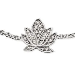 Engelsrufer Damen-Armband Lotus Silber Und Rosegold Mit Zirkonia -Engelsrufer Kette Verkäufe erb lillotus zi 1