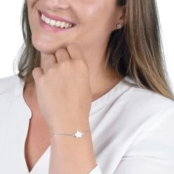 Engelsrufer Damen-Armband Lotus Silber Und Rosegold Mit Zirkonia -Engelsrufer Kette Verkäufe erb lillotus zi 2