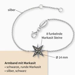 Engelsrufer Damen-Armband Stern Symbol Mit Markasit Steinen Besetzt 4 Engelsrufer Damen-Armband Stern Symbol Mit Markasit Steinen Besetzt -Engelsrufer Kette Verkäufe erb lilstar ma2