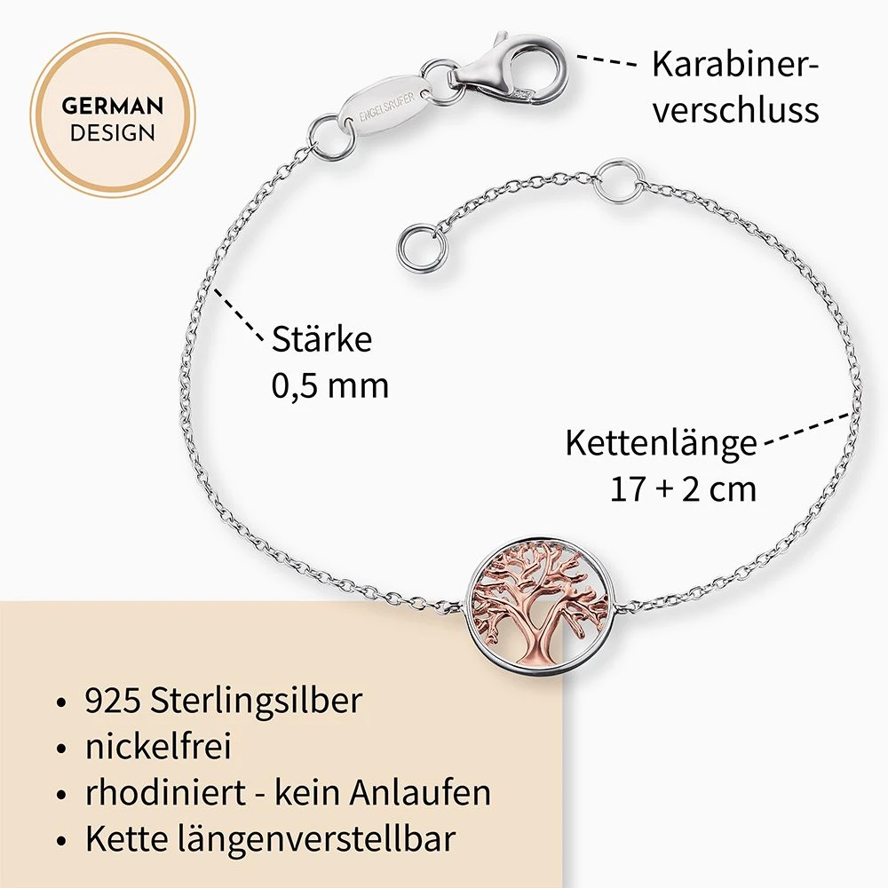 Engelsrufer Armband Lebensbaum silber und rosegold Engelsrufer Armband Lebensbaum Silber Und Rosegold -Engelsrufer Kette Verkäufe erb liltree bicor3