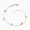 Engelsrufer Armband Lebensbaum Silber, Gold Und Rosegold Tricolor