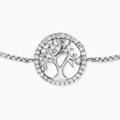 Engelsrufer Damen-Armband Lebensbaum Silber Mit Zirkoniasteinen -Engelsrufer Kette Verkäufe erb liltree zi 1