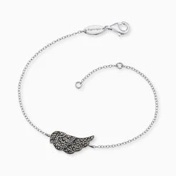 Engelsrufer Armband Silber Flügel Und Markasit Steinen