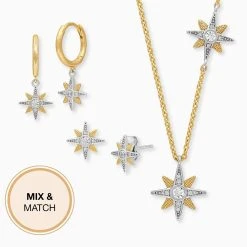 Engelsrufer Armband Vergoldet Stern Bicolor Mit Zirkoniasteinen -Engelsrufer Kette Verkäufe erb newstar zi big 7 de