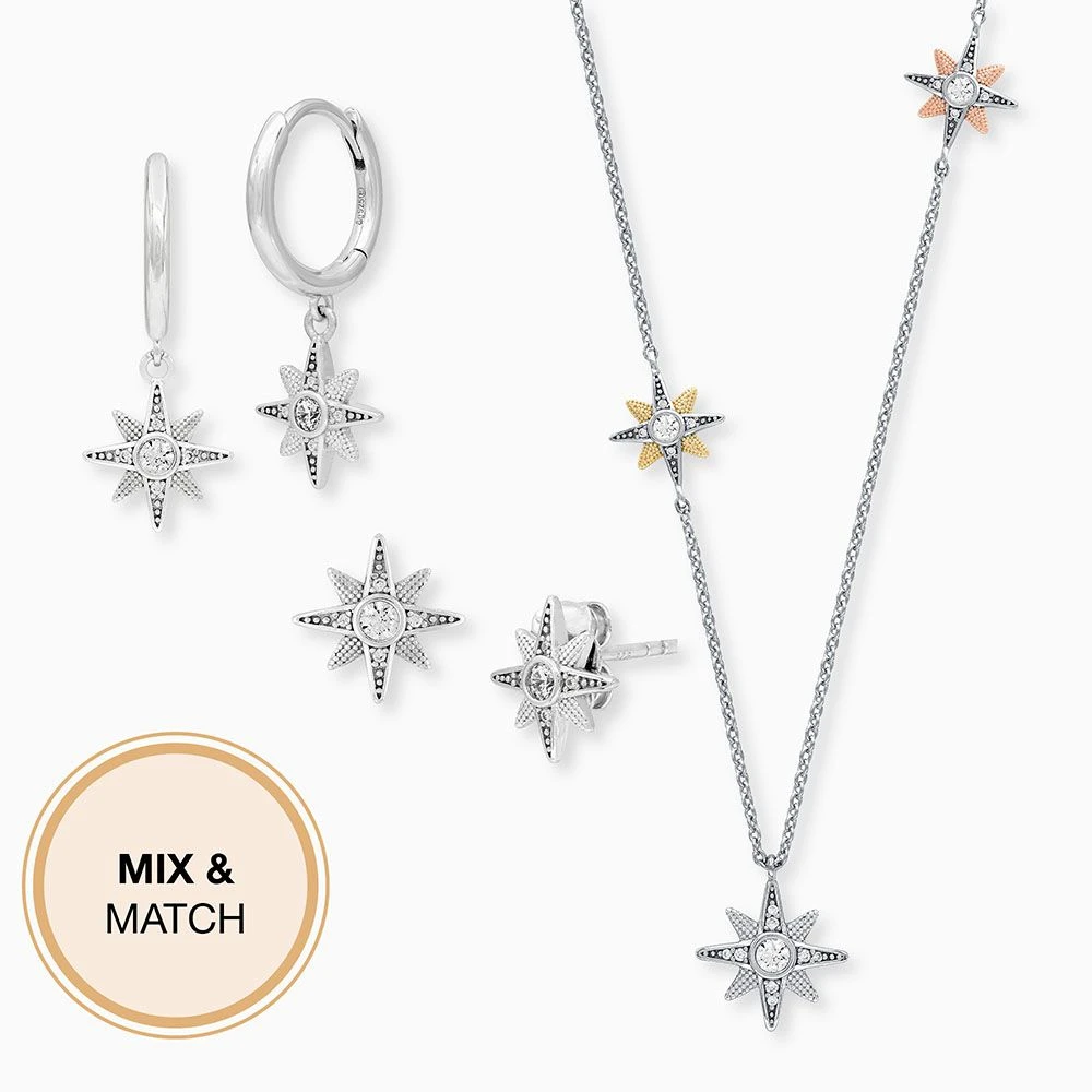 Engelsrufer Silber Armband Stern Tricolor mit Zirkoniasteinen Engelsrufer Silber Armband Stern Tricolor Mit Zirkoniasteinen -Engelsrufer Kette Verkäufe erb newstar zi tri 7 sp 1