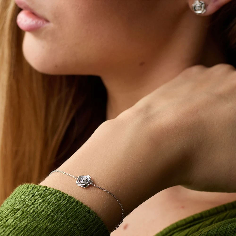 Engelsrufer Damen Armband SterlingsilberRose mit Zirkonia Engelsrufer Damen Armband SterlingsilberRose Mit Zirkonia -Engelsrufer Kette Verkäufe erb rose zi