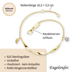 Engelsrufer Damen Armband Twist Mit Kleinem Flügel Und Zirkoniastein Gold 7 Engelsrufer Damen Armband Twist Mit Kleinem Flügel Und Zirkoniastein Gold -Engelsrufer Kette Verkäufe erb twist wing zi g5