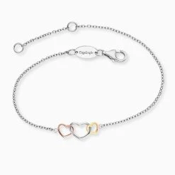 Engelsrufer Herz Armband Silber Mit Dreifarbigem Anhänger -Engelsrufer Kette Verkäufe erb withlove 03