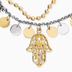 Engelsrufer Duo 2 In 1: Armband Fußkettchen BOHO Hand Fatimas Bicolor -Engelsrufer Kette Verkäufe erbs hands bi2