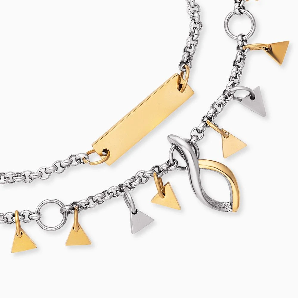 Engelsrufer Duo 2 in 1: Armband Fußkettchen BOHO Triangle Bicolor Engelsrufer Duo 2 In 1: Armband Fußkettchen BOHO Triangle Bicolor -Engelsrufer Kette Verkäufe erbs triangel3