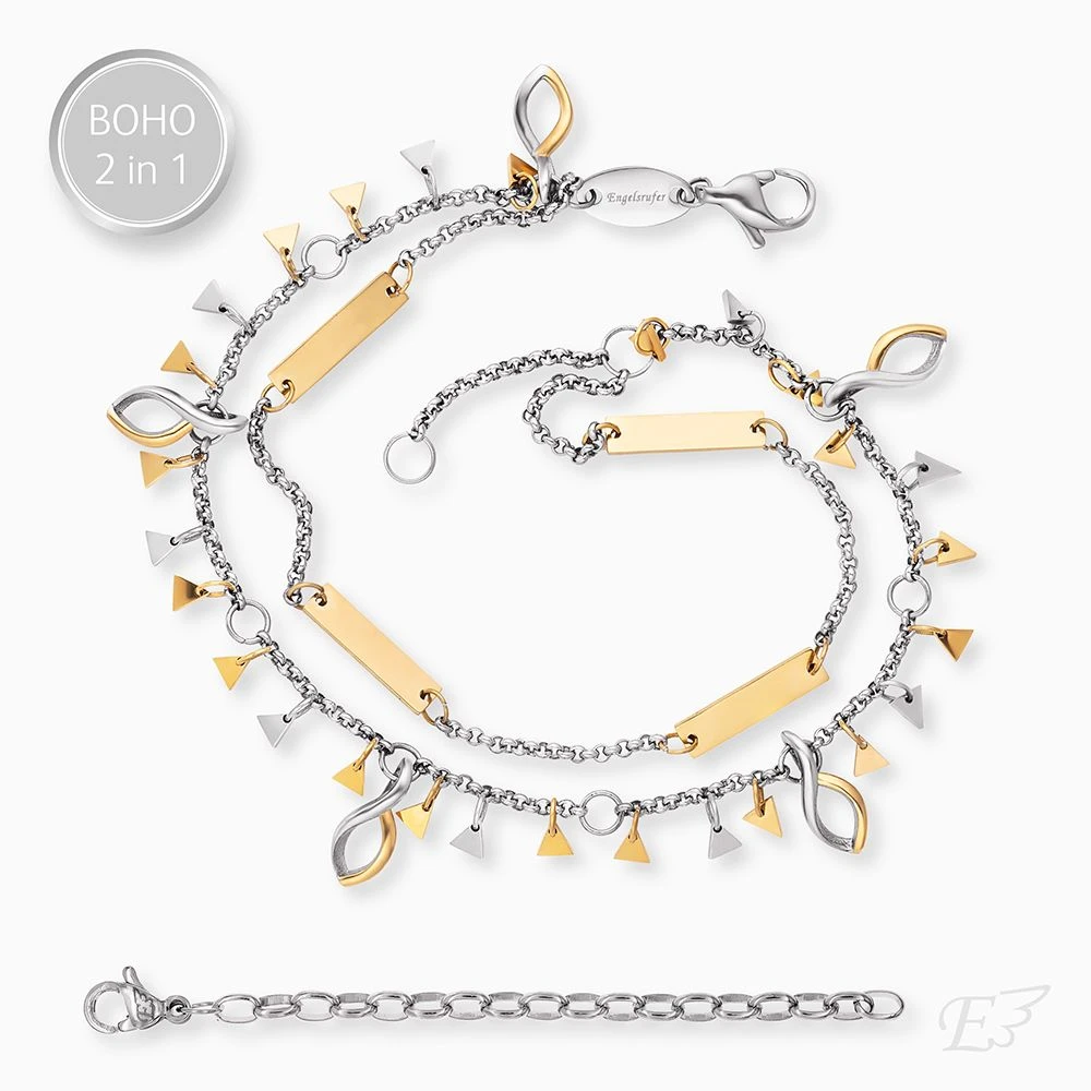 Engelsrufer Duo 2 in 1: Armband Fußkettchen BOHO Triangle Bicolor Engelsrufer Duo 2 In 1: Armband Fußkettchen BOHO Triangle Bicolor -Engelsrufer Kette Verkäufe erbs triangel 1
