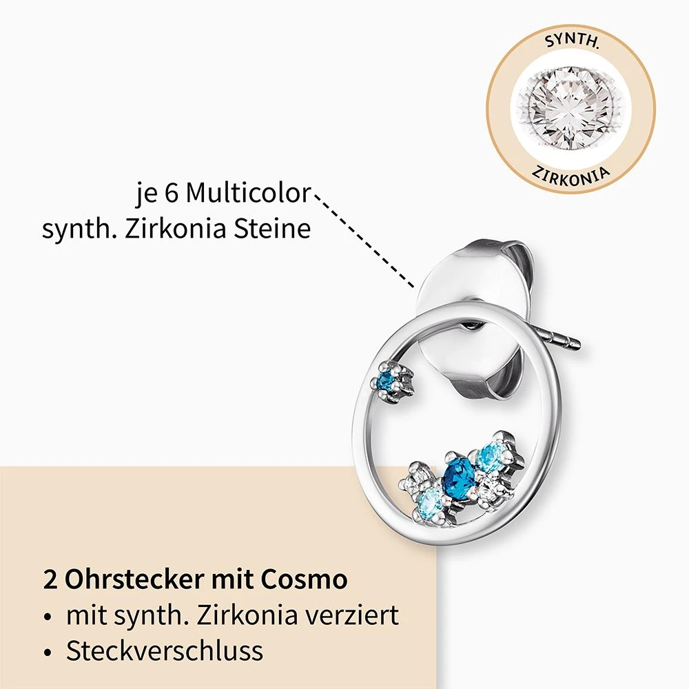 Engelsrufer Damen Ohrringe multicolor mit Zirkonia Engelsrufer Damen Ohrringe Multicolor Mit Zirkonia -Engelsrufer Kette Verkäufe ere cosmo zim st2