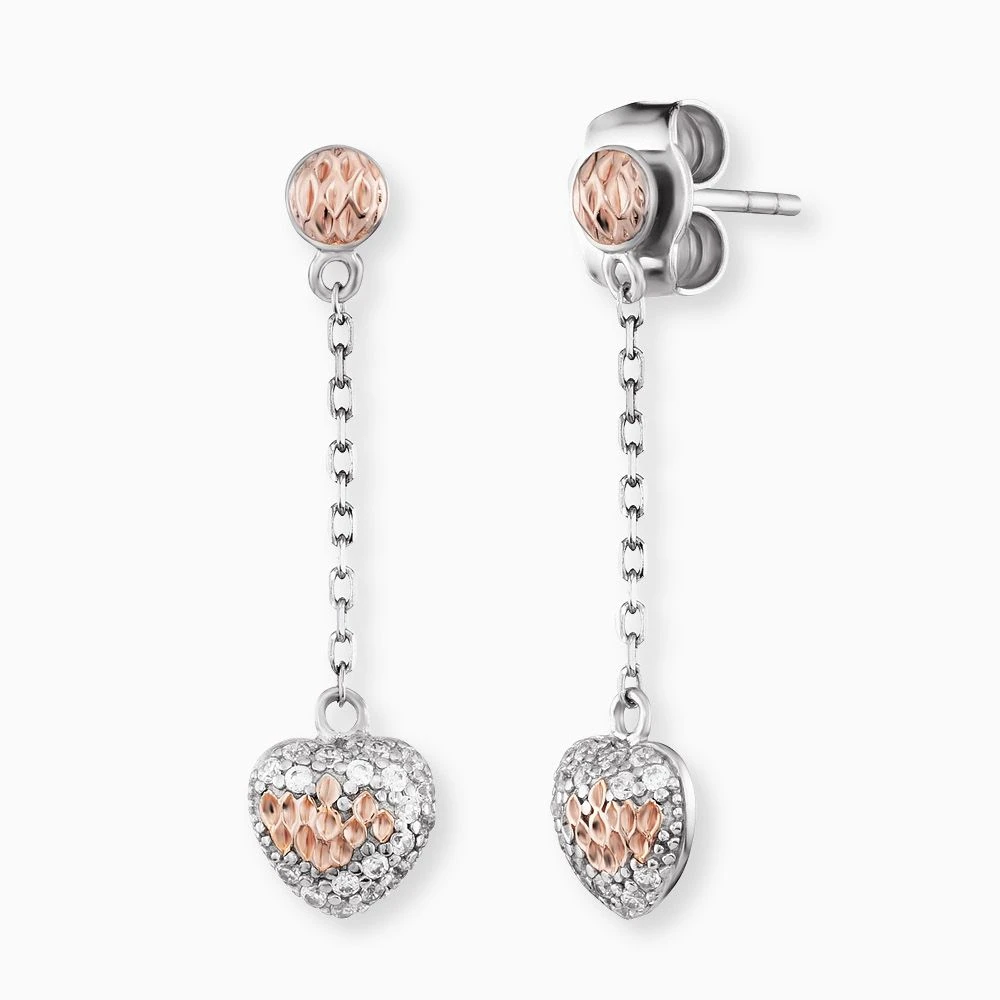 Engelsrufer Ohrhänger mit Stecker Herz Anhänger bicolor silber, rosegold und Zirkonia Engelsrufer Ohrhänger Mit Stecker Herz Anhänger Bicolor Silber, Rosegold Und Zirkonia -Engelsrufer Kette Verkäufe ere darling zi bir