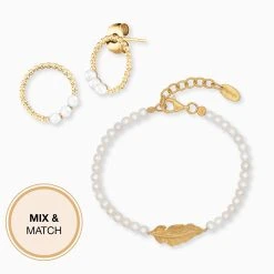 Engelsrufer Damen Ohrring Sterlingsilber Vergoldet Feder Und Perlen 8 Engelsrufer Damen Ohrring Sterlingsilber Vergoldet Feder Und Perlen -Engelsrufer Kette Verkäufe ere glory feder stg 7 de 1 1