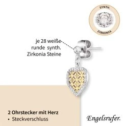 Engelsrufer Ohrringe Lebensblume In Herz Form Silber Und Gold 4 Engelsrufer Ohrringe Lebensblume In Herz Form Silber Und Gold -Engelsrufer Kette Verkäufe ere heartlifl zi big4