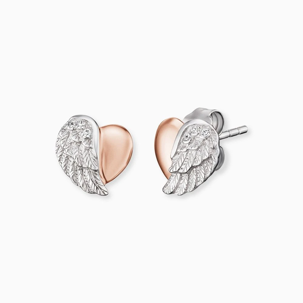 Engelsrufer Herzflügel Ohrstecker silber, rosegold mit Zirkonia Engelsrufer Herzflügel Ohrstecker Silber, Rosegold Mit Zirkonia -Engelsrufer Kette Verkäufe ere lilheartwing bi 4