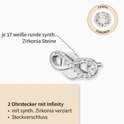 Engelsrufer Silber Ohrstecker Infinity Mit Zirkoniasteinen 4 Engelsrufer Silber Ohrstecker Infinity Mit Zirkoniasteinen -Engelsrufer Kette Verkäufe ere lilinfinity st2