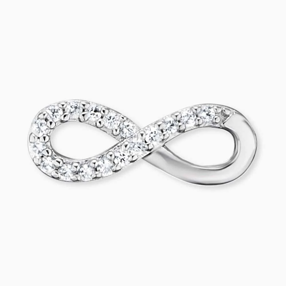 Engelsrufer Silber Ohrstecker Infinity mit Zirkoniasteinen Engelsrufer Silber Ohrstecker Infinity Mit Zirkoniasteinen -Engelsrufer Kette Verkäufe ere lilinfinity st 1 3 1