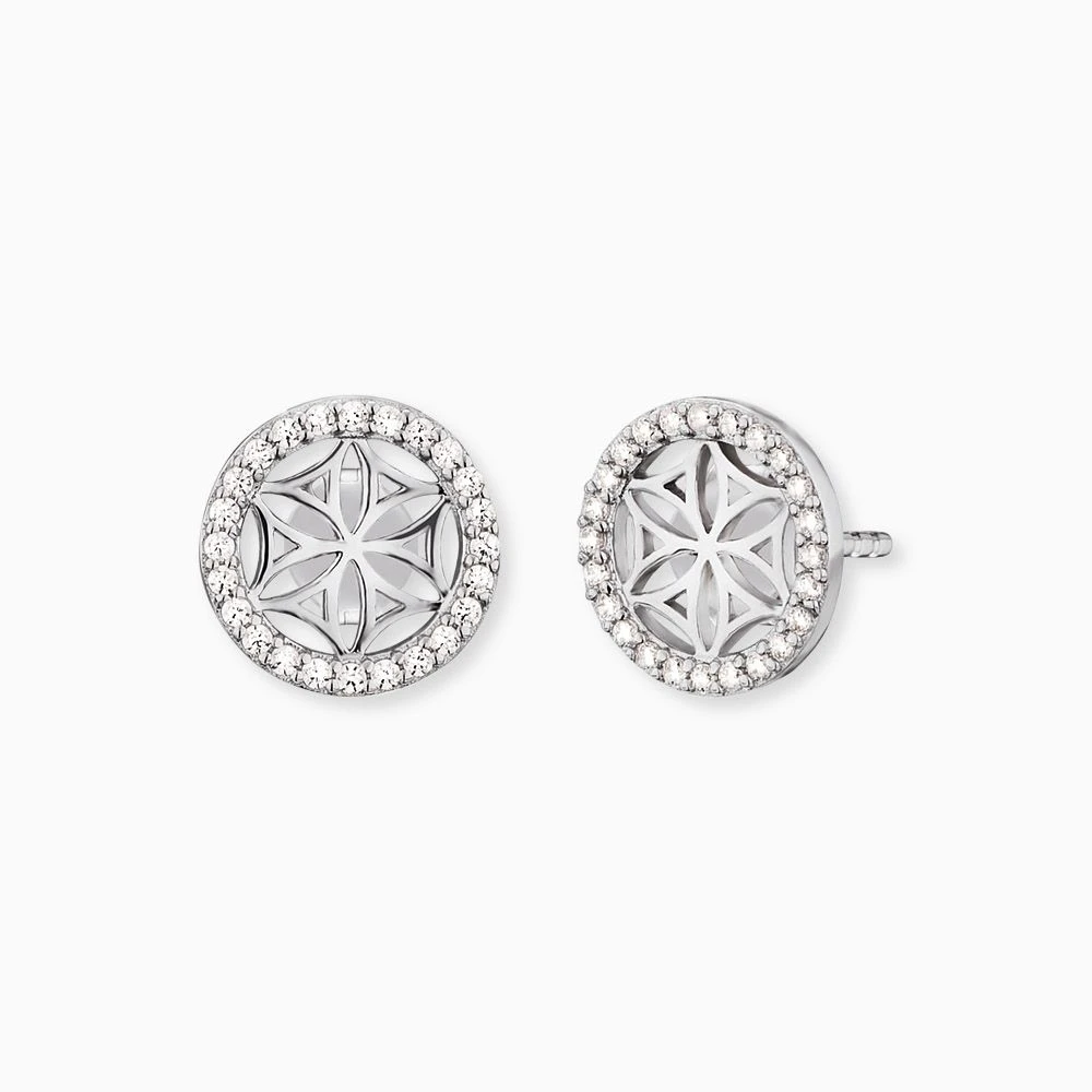 Engelsrufer Damen-Ohrringe Lebensblume silber mit Zirkonia Engelsrufer Damen-Ohrringe Lebensblume Silber Mit Zirkonia -Engelsrufer Kette Verkäufe ere lillifl zi st 3