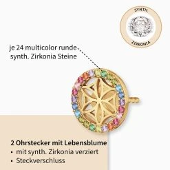 Engelsrufer Damen-Ohrring Stecker Gold Multicolor Lebensblume 4 Engelsrufer Damen-Ohrring Stecker Gold Multicolor Lebensblume -Engelsrufer Kette Verkäufe ere lillifl zim stg2