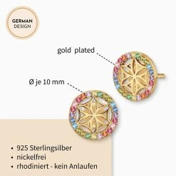 Engelsrufer Damen-Ohrring Stecker Gold Multicolor Lebensblume 5 Engelsrufer Damen-Ohrring Stecker Gold Multicolor Lebensblume -Engelsrufer Kette Verkäufe ere lillifl zim stg3