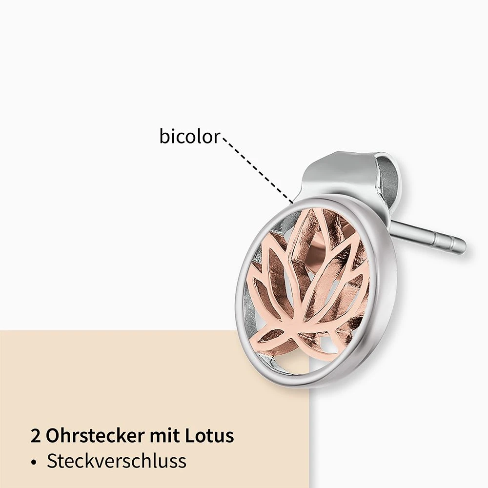 Engelsrufer Ohrstecker Lotus silber und rosegold mit Zirkonia Engelsrufer Ohrstecker Lotus Silber Und Rosegold Mit Zirkonia -Engelsrufer Kette Verkäufe ere lillotus bi st2