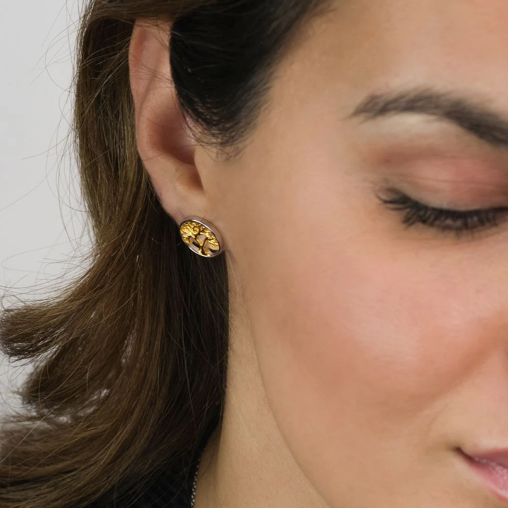 Engelsrufer Damenohrstecker Sterlingsilber Bicolor mit Lebensbaum Motiv Engelsrufer Damenohrstecker Sterlingsilber Bicolor Mit Lebensbaum Motiv -Engelsrufer Kette Verkäufe ere liltree big